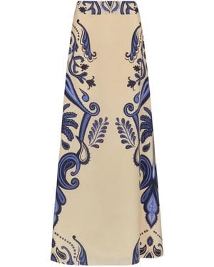 Johanna Ortiz Everywhere Paisley Maxi Skirt - Natural