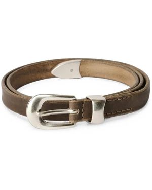 Our Legacy Buckle-Fastening Leather Belt - Brown