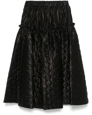 Noir Kei Ninomiya X Comme Des Garcons Satin Skirt - Black