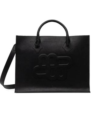 Munthe Franci Logo-Embossed Tote Bag - Black