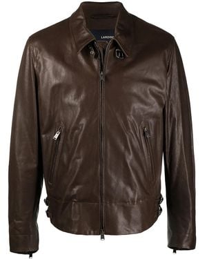 Lardini Anthony Leather Jacket - Brown