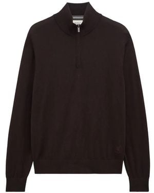 Pringle of Scotland Quarter-Zip Merino Wool Jumper - Black