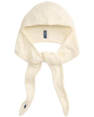 Polo Ralph Lauren Cable-Knit Pony Snood - White