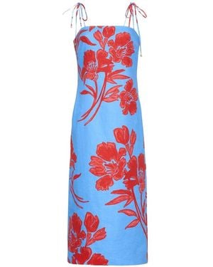 Cara Cara Chelsea Floral-Print Midi Dress - White