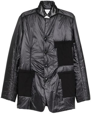 Nude:mm Patch-Pocket Puffer Jacket - Black