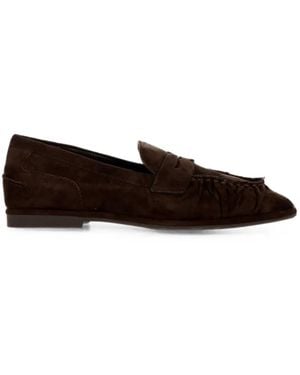 Ash Babe Ruched Penny Loafers - Marron