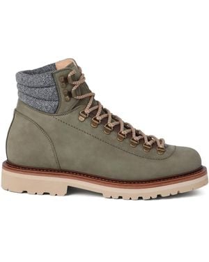Brunello Cucinelli Lace-Up Hiking Boots - Brown