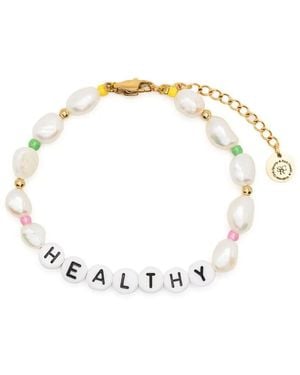 Sporty & Rich Bracelet De Perles À Breloques Healthy - Metallic