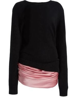 Christopher Esber Robe Courte Monument En Soie - Black