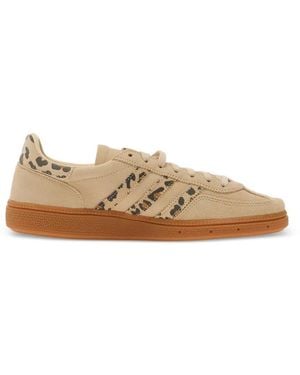 adidas Handball Spezial Leopard-Print Sneakers - Natural