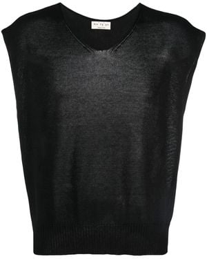 Ma'ry'ya Mouwloze Top - Zwart