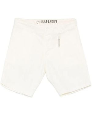 chesapeake's Belt-Loops Shorts - White