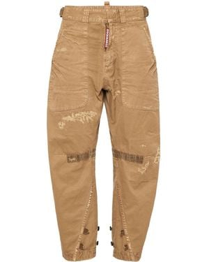 DSquared² Pantalones rectos con efecto envejecido - Neutro