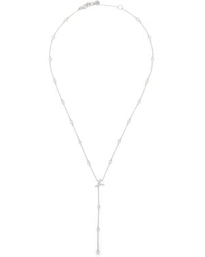 agnès b. Pearl Pendant Necklace - White