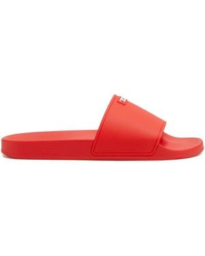 DIESEL ロゴパッチ サンダル - レッド