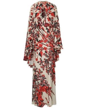Johanna Ortiz Robe Longue Clean Reinterprétation À Fleurs - Red
