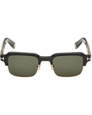 Tom Ford Icon Square-Frame Sunglasses - Green