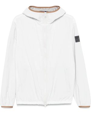 Fay Logo-Patch Windbreaker - White