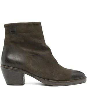 The Last Conspiracy Zip-Detail Suede Boots - Brown
