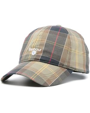 Barbour Baseballkappe Mit Logo-Print - Grau