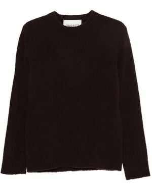 Amaranto Jersey con cuello redondo - Negro