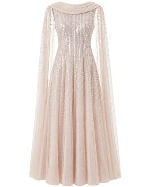Needle & Thread Moonlight Sequin-Embellished Gown - Pink
