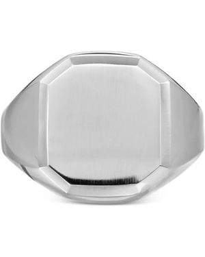 David Yurman Streamline Siegelring Aus Sterlingsilber - Grau