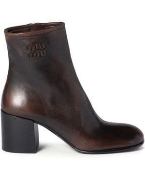 Miu Miu Ankle boots for Women | Online Sale up to 60% off | Lyst