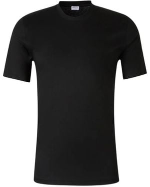 Zimmerli of Switzerland Crew-Neck T-Shirt - Black