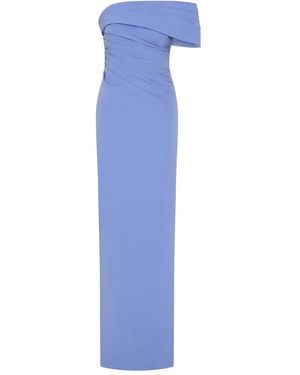 Rachel Gilbert Gale One-Shoulder Gown - Blue