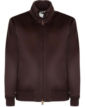KIRED Jacke aus Kaschmir mit Reißverschluss - Braun