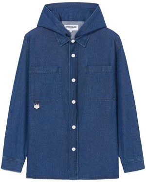 Chocoolate Hooded Denim Jacket - Blue