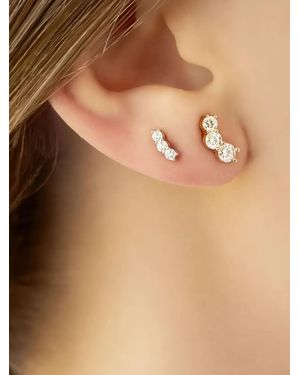 Melissa Kaye 18K Aria Diamond Earrings - Natural