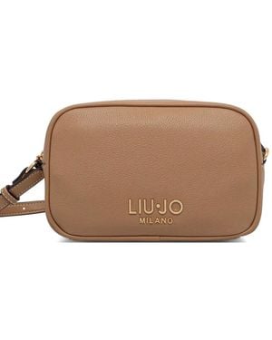 Liu Jo Logo Zip Satchel - Brown