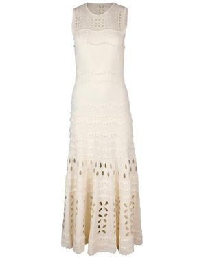 Ulla Johnson Lakshmi Cut-Out Tiered Maxi Dress - White