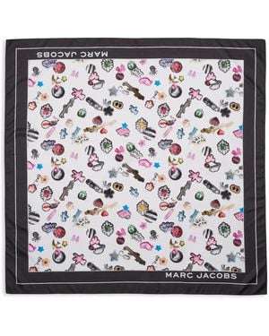 Marc Jacobs Écharpe À Imprimé Sticker - Noir