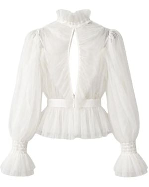 Elisabetta Franchi Ruffled Blouse - White