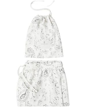 Brunello Cucinelli Paisley-Print Swim Shorts - White