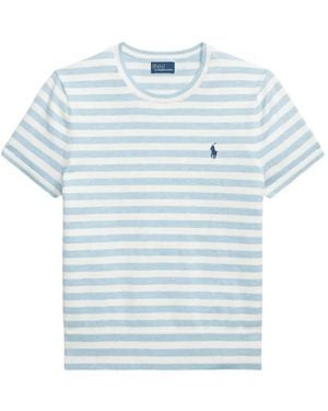 Polo Ralph Lauren Striped Short-Sleeve Jumper - Blue