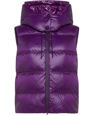 Peuterey Nekuc Nr Bmat Hooded Quilted Gilet - Purple