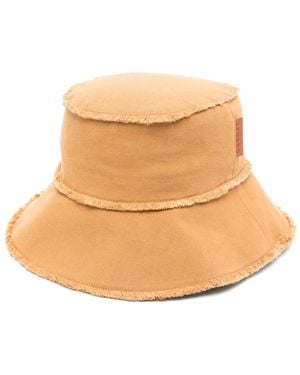 Sandro Canvas Bucket Hat - Natural