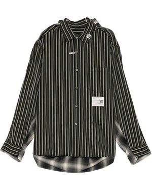 Maison Mihara Yasuhiro Front Back Docking Shirt - Black
