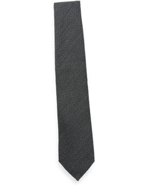 Canali Basket-Weave Tie - White