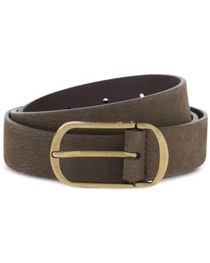 BOGGI Tumbled Nubuck Buckle Belt - Brown