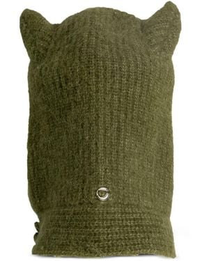 Coperni Knitted Horn Beanie - Green