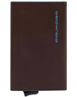 Piquadro Pop-Up Card Holder - Brown