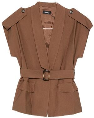 Dixie Belted Epaulette Jacket - Brown