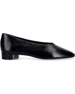 Nokwol Art Square-Toe Ballet Flats - Black