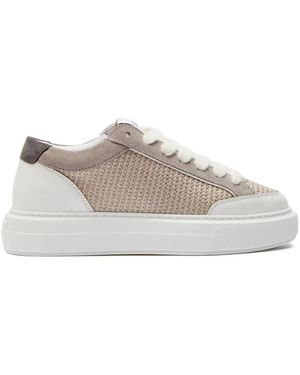 Cleens Luxor Panelled Trainers - White