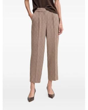 Benetton Pantalon À Design Plissé - Natural